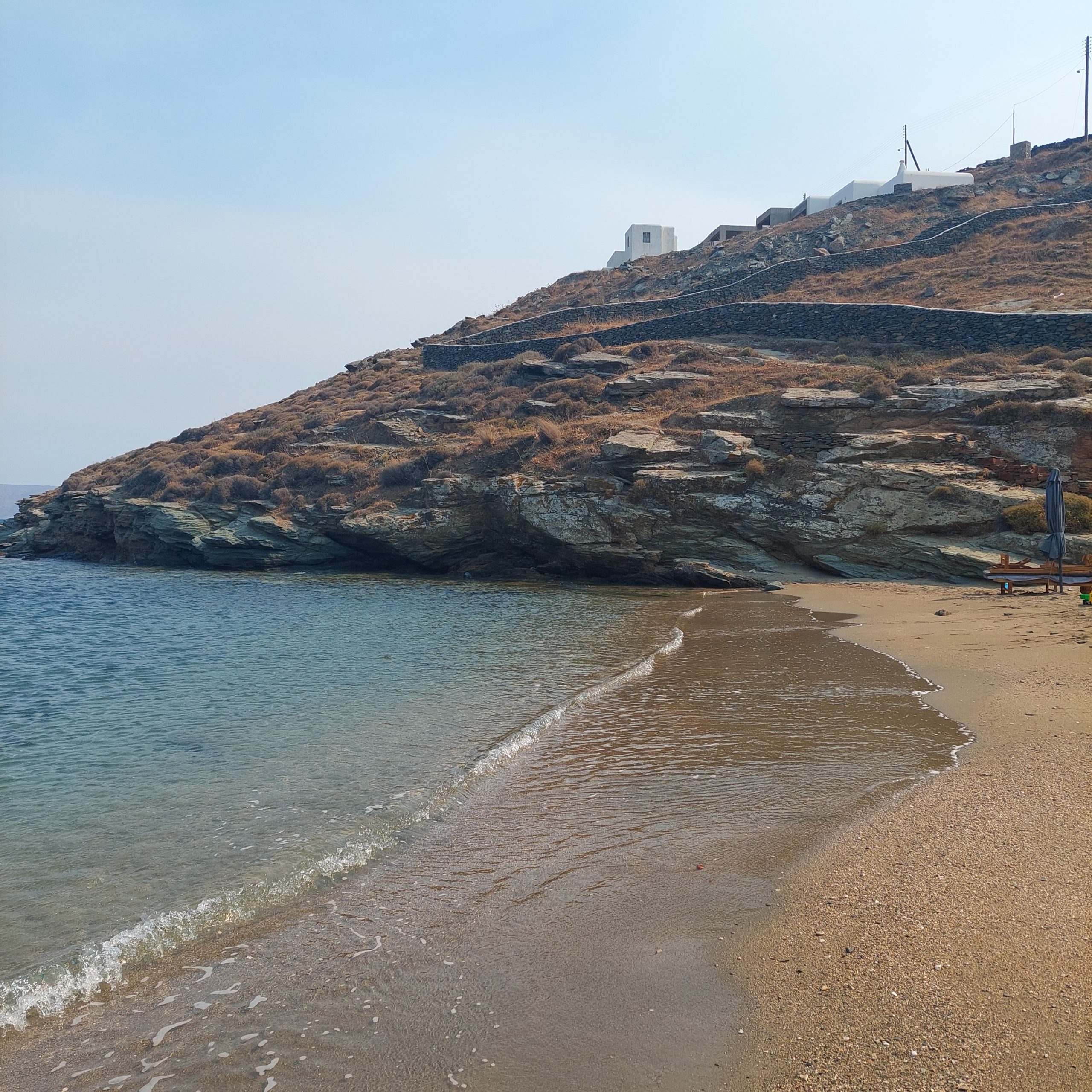 Kythnos Best Beaches: Simousi Beach is away from the crowds and offers peace & tranquility